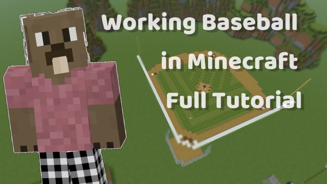 I made baseball in Minecraft #redstone #tutorial @bdoubleo