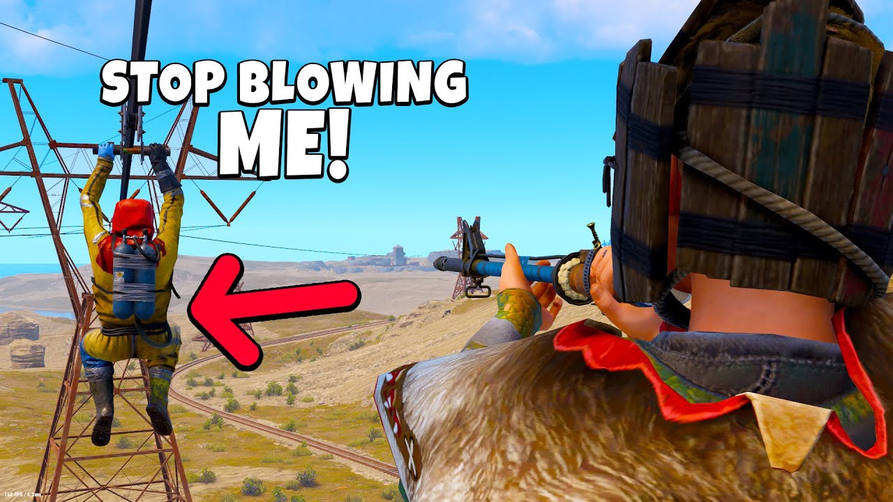 УНИЧТОЖЬТЕ игроков Rust на зиплайнах ради лёгкой добычи