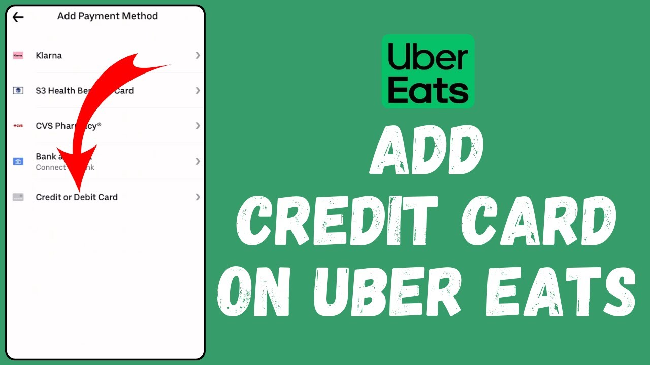How to Add Credit Card on Uber Eats