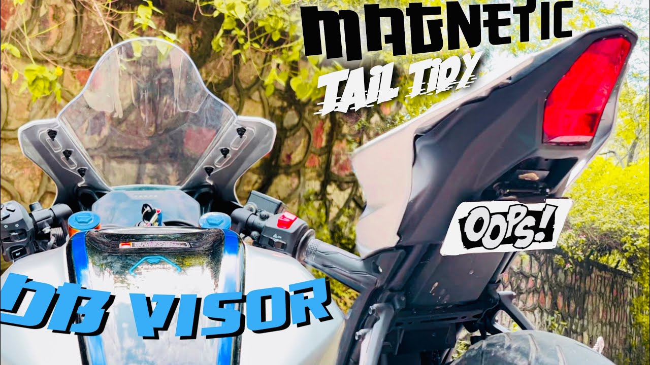 Magnetic Tail Tidy installation with DB Visor | Yamaha R15M Modification