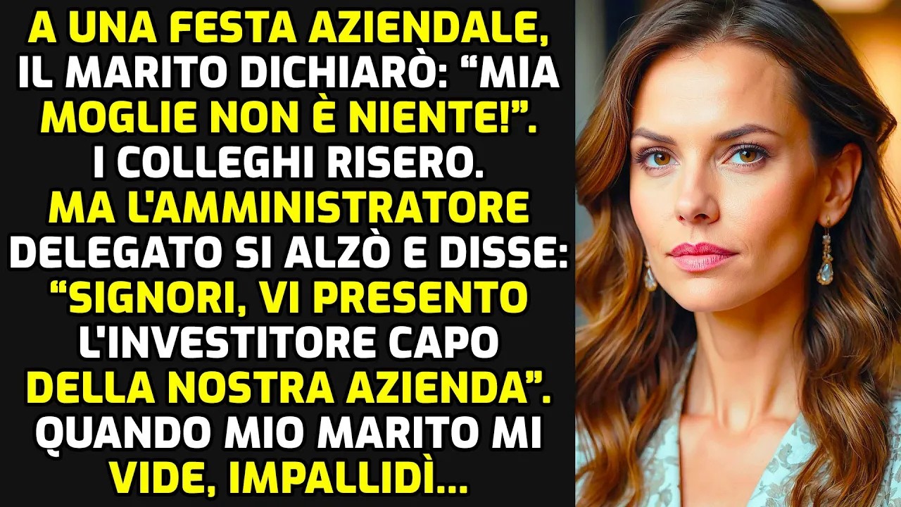 A Una Festa Aziendale, Il Marito Disse Davanti A Tutti: “Mia Moglie Non È Niente!” STORIE DI VITA
