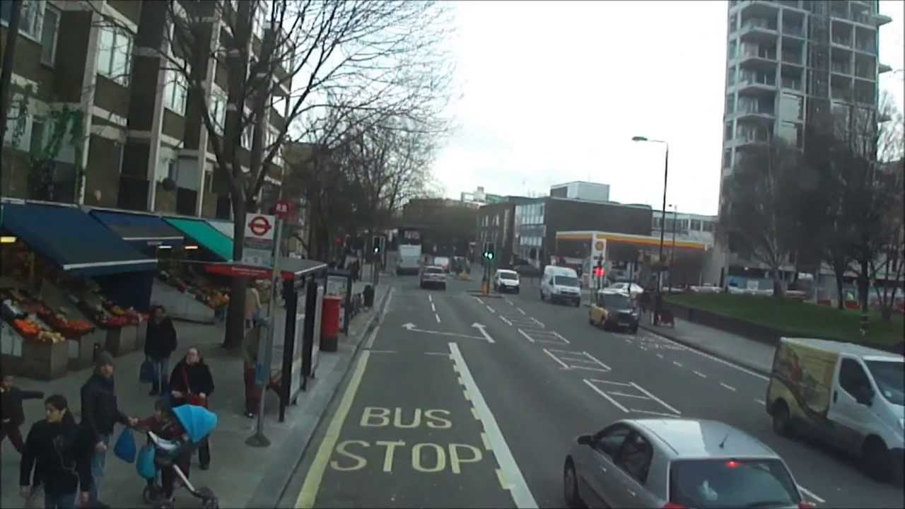 Number 18 bus ride (complete journey) from Harrow Road to Euston Station, London - 3rd February 2014