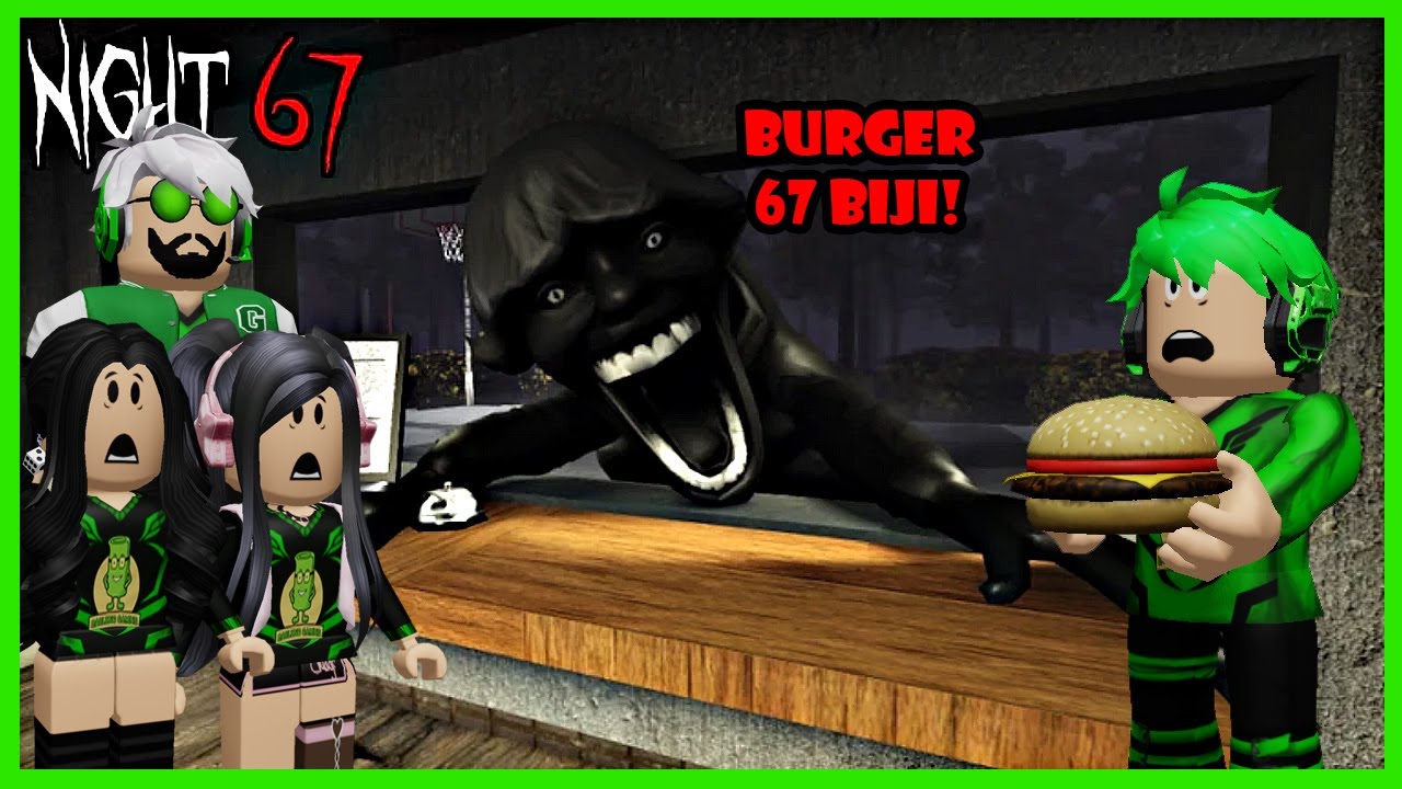 Kita Jualan Burger Jam 12 Malam Tapi Yang Beli Malah Anomali 67 😰 - Roblox Night 67