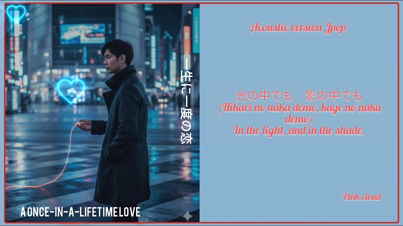 一生に一度の恋 _A once-in-a-lifetime love _ AI song with Han, Rom and English lyrics coded _Acoustic JPOP 