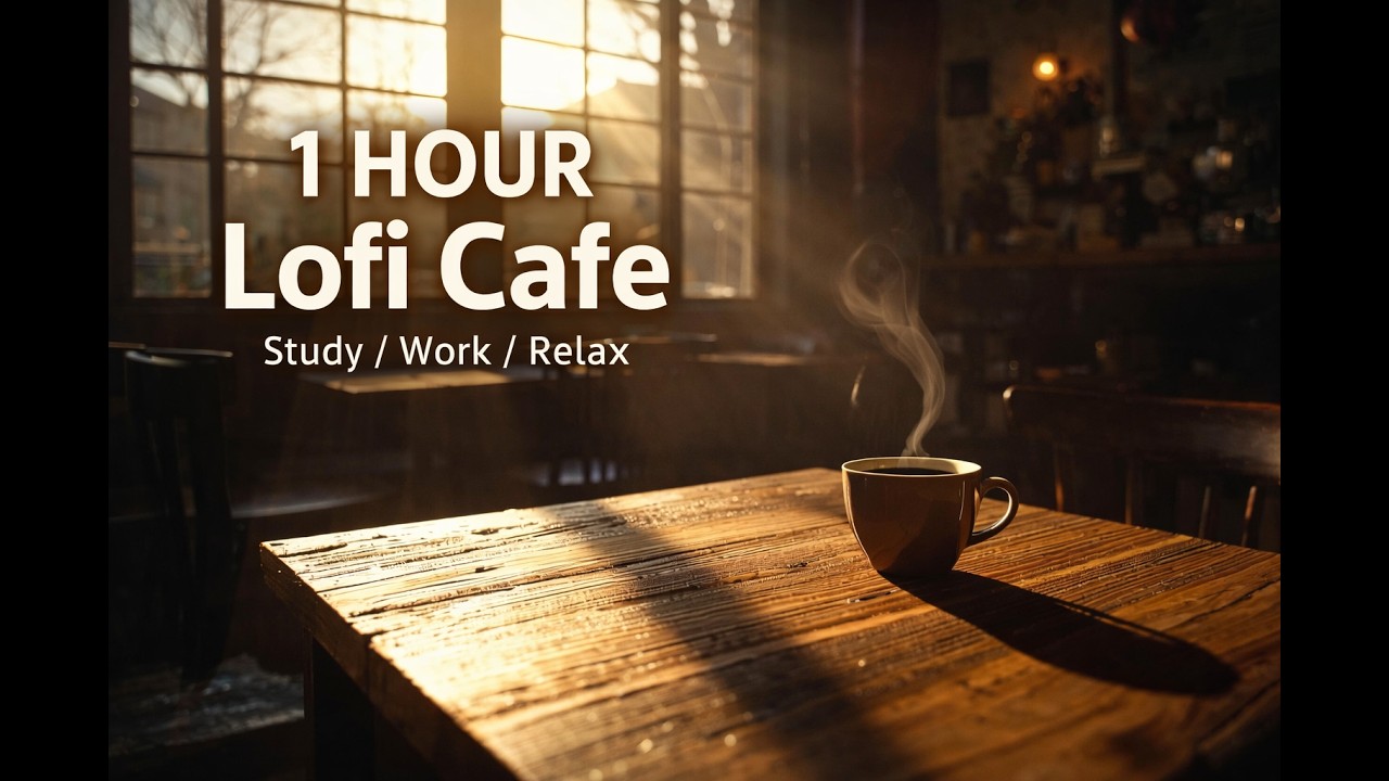 1 Hour Lofi Cafe Music ☕ Cozy Study & Work Beats | 作業用BGM