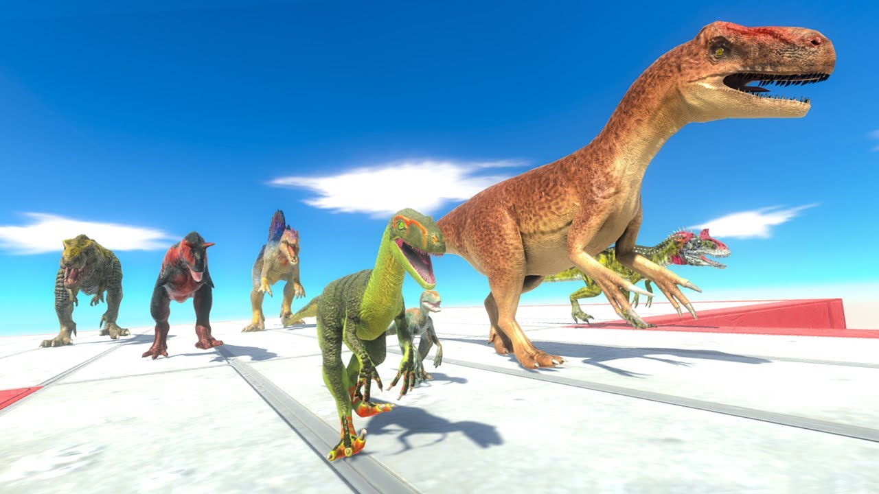 CARNIVORE DINOSAURS NEIGHBORS attack T REX AGAIN ARBS - Animal Revolt Battle Simulator