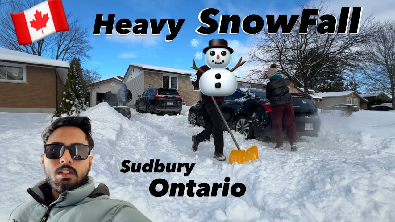 A Weekend After a Heavy SnowFall - CANADA Sudbury (Ontario Snowfall)