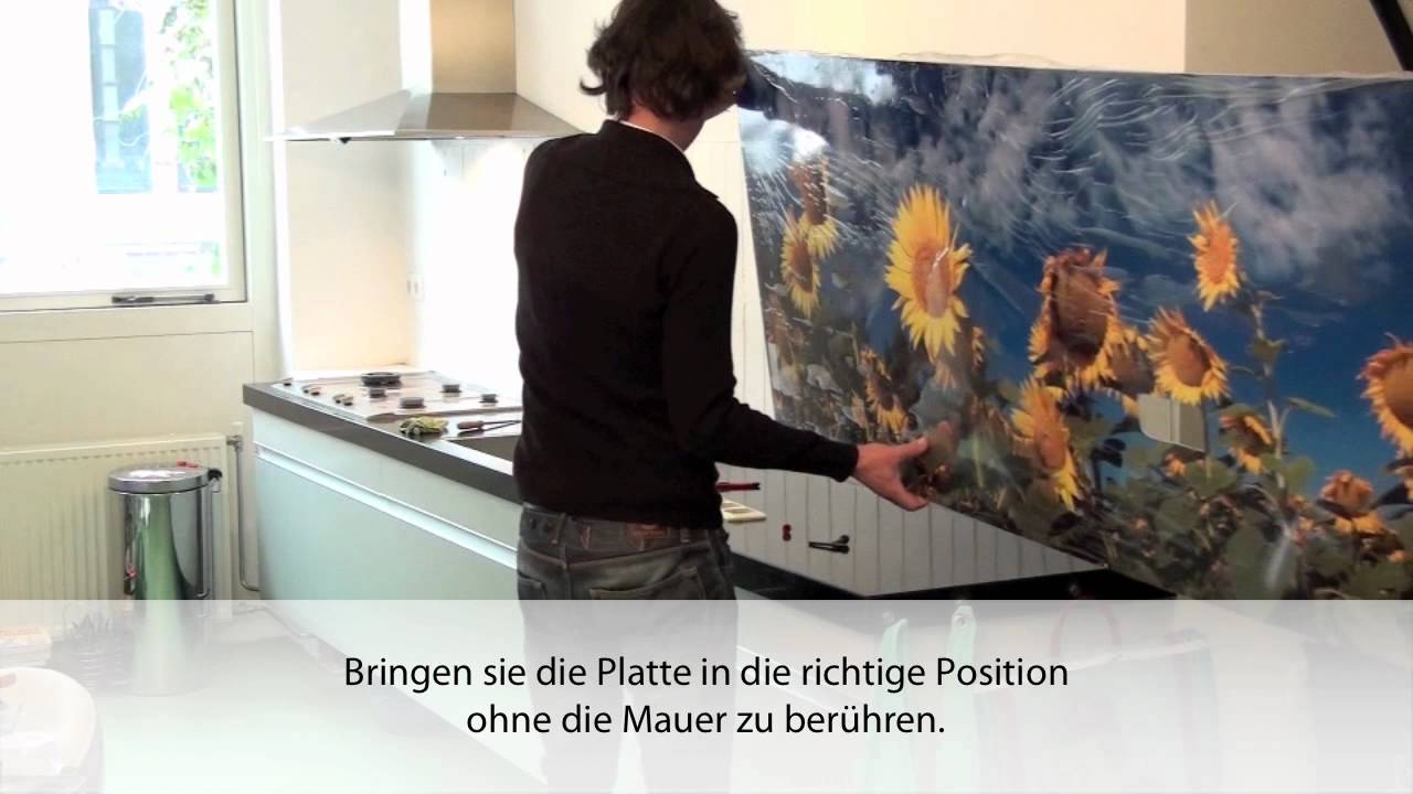 Montage der Küchenrückwand
