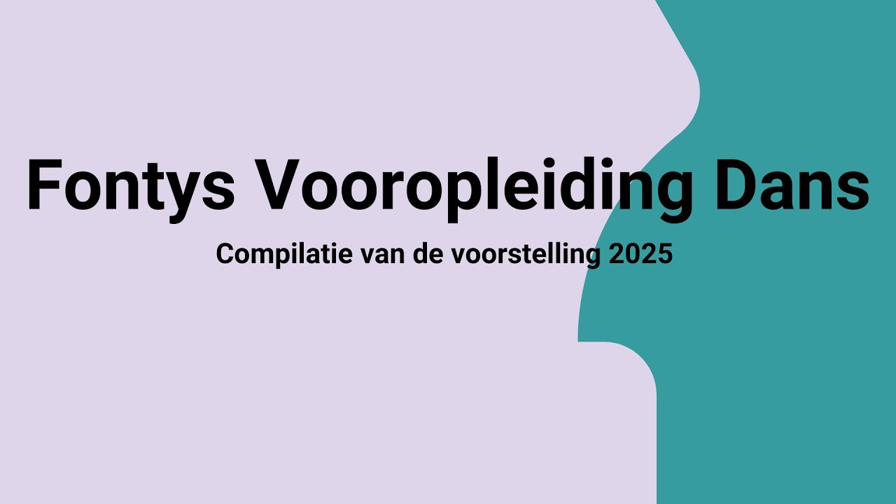 Vooropleiding dans | voorstelling 2025