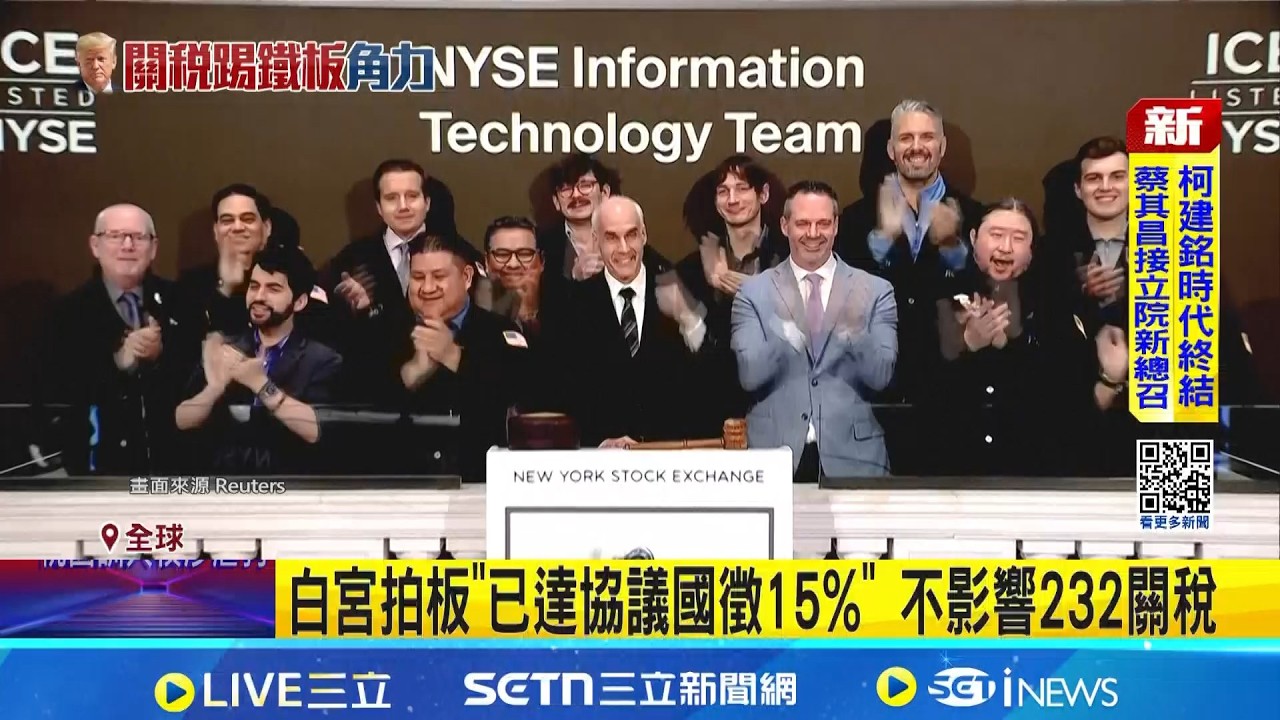 關稅戰動盪! 道瓊重挫逾800點.美股全收黑 變來變去難配合! 歐盟: 暫停批准美關稅協定│記者 柯雅涵│國際關鍵字20260224│三立iNEWS