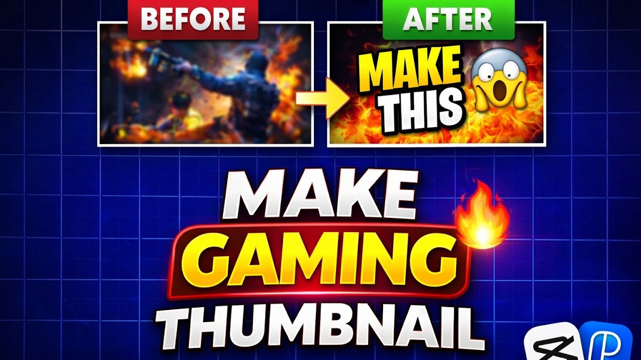 MAKE GAMING THUMBLE LIKE A PRO 🫡 |BEFORE VS AFTER #1