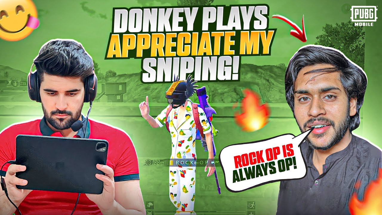@DonkeyPlaysYT  appreciate my sniping 😍 playing with randoms | pubg mobile | rock Op