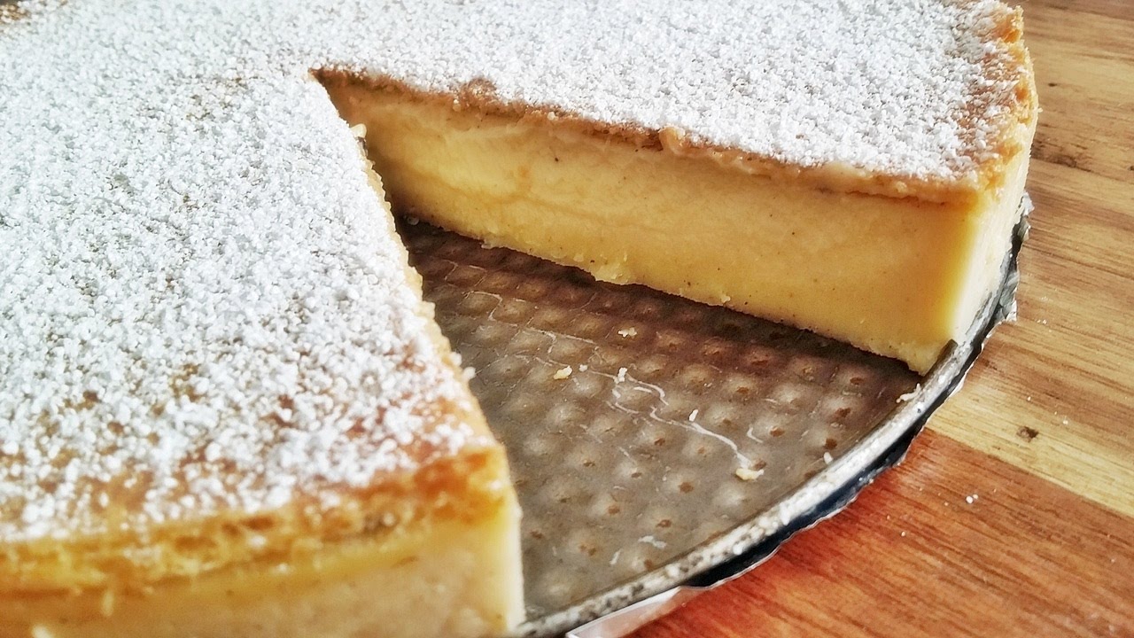 Rezept: Lass dich verzaubern vom Vanille-Zauberkuchen / 1 Teig 3 Schichten