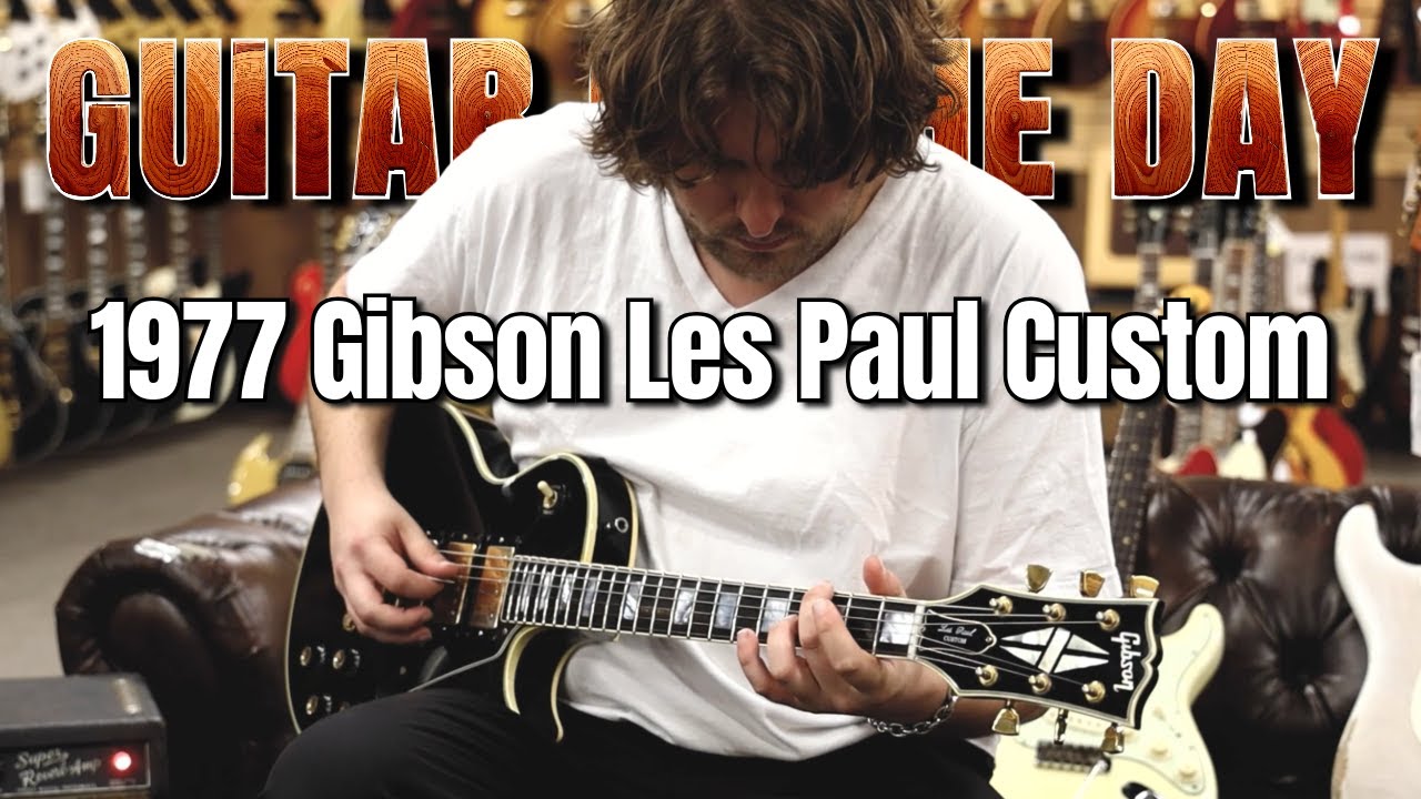 Gibson Les Paul Custom Black Beauty 1977 года | Гитара дня