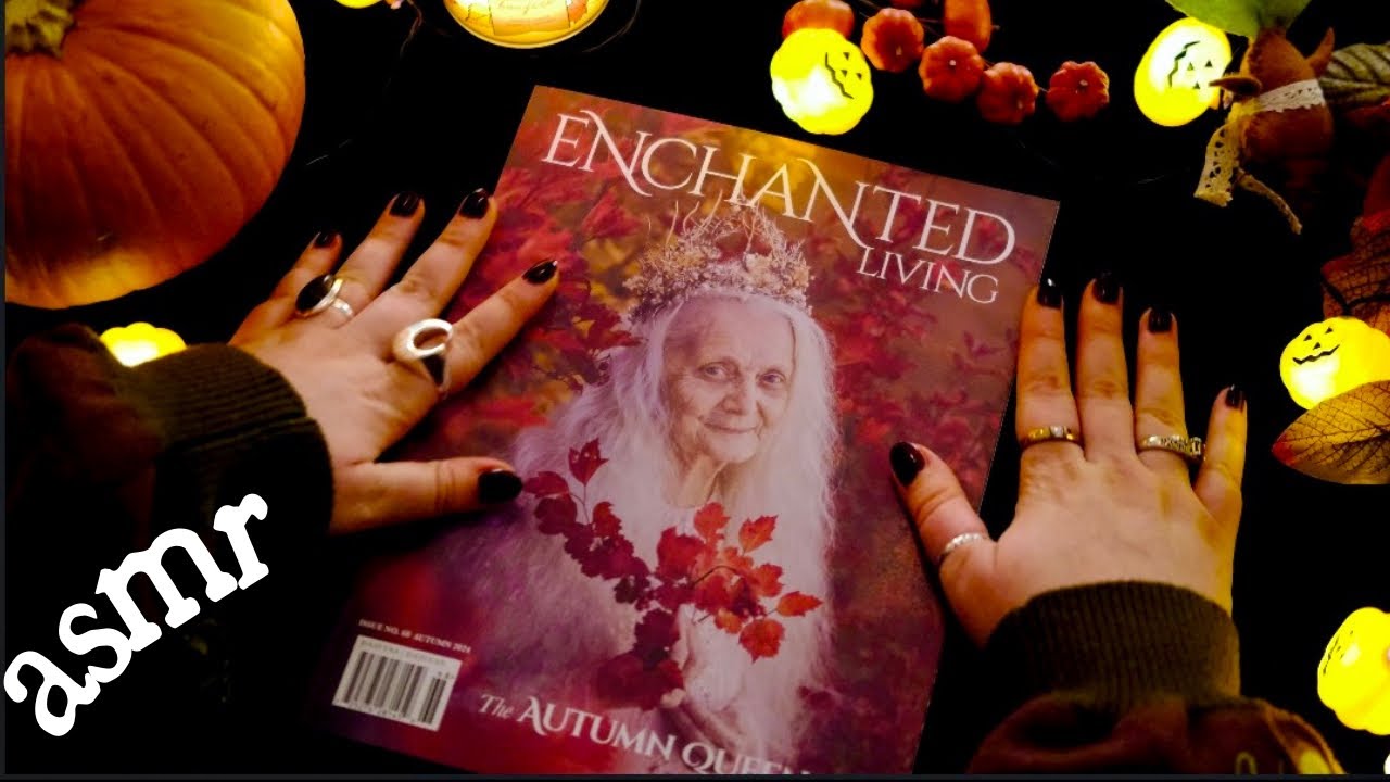 ASMR Witchy Magazine Flip Through 🍂 Зачарованная жизнь ✨ (тихое чтение)