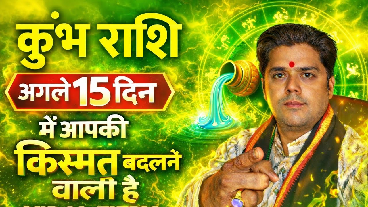कुंभ राशि ⚡ अगले 15 दिन में किस्मत बदलने वाली है