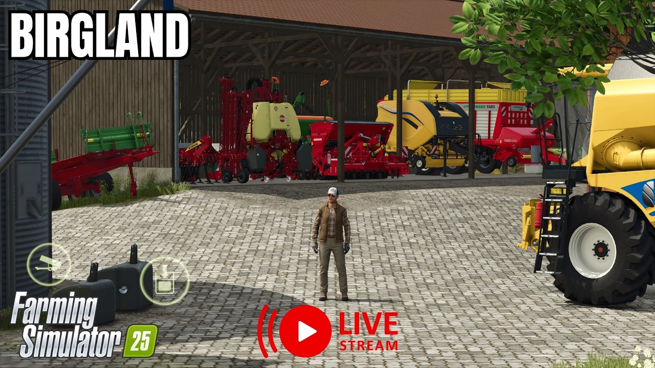🔴 LIVE — Come Farm With Us! Windrowing & Silage on Birgland | FS25