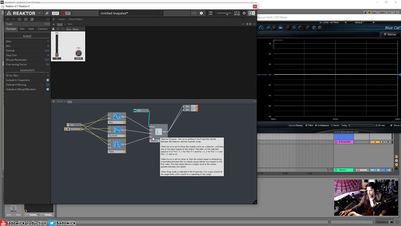 Reaktor - One Knob Variable Oscillator with PWM