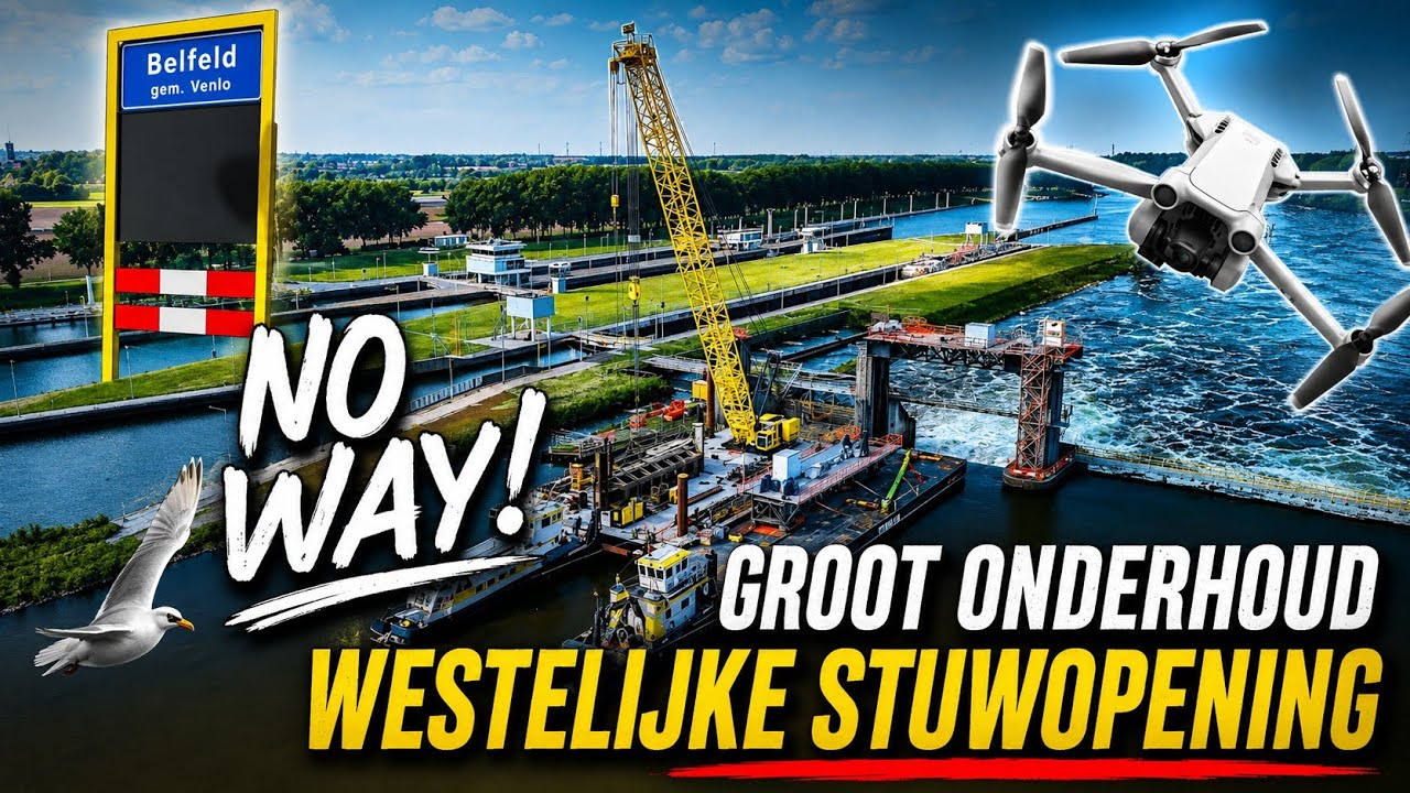 Bodem Maas Zichtbaar: Groot Onderhoud Stuw Belfeld