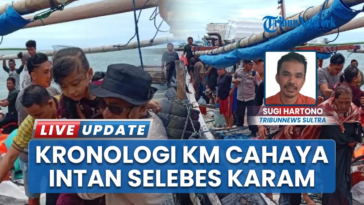 Kronologi KM Cahaya Intan Selebes Tenggelam di Perairan Bombana, Diduga Bocor usai Dihantam Ombak