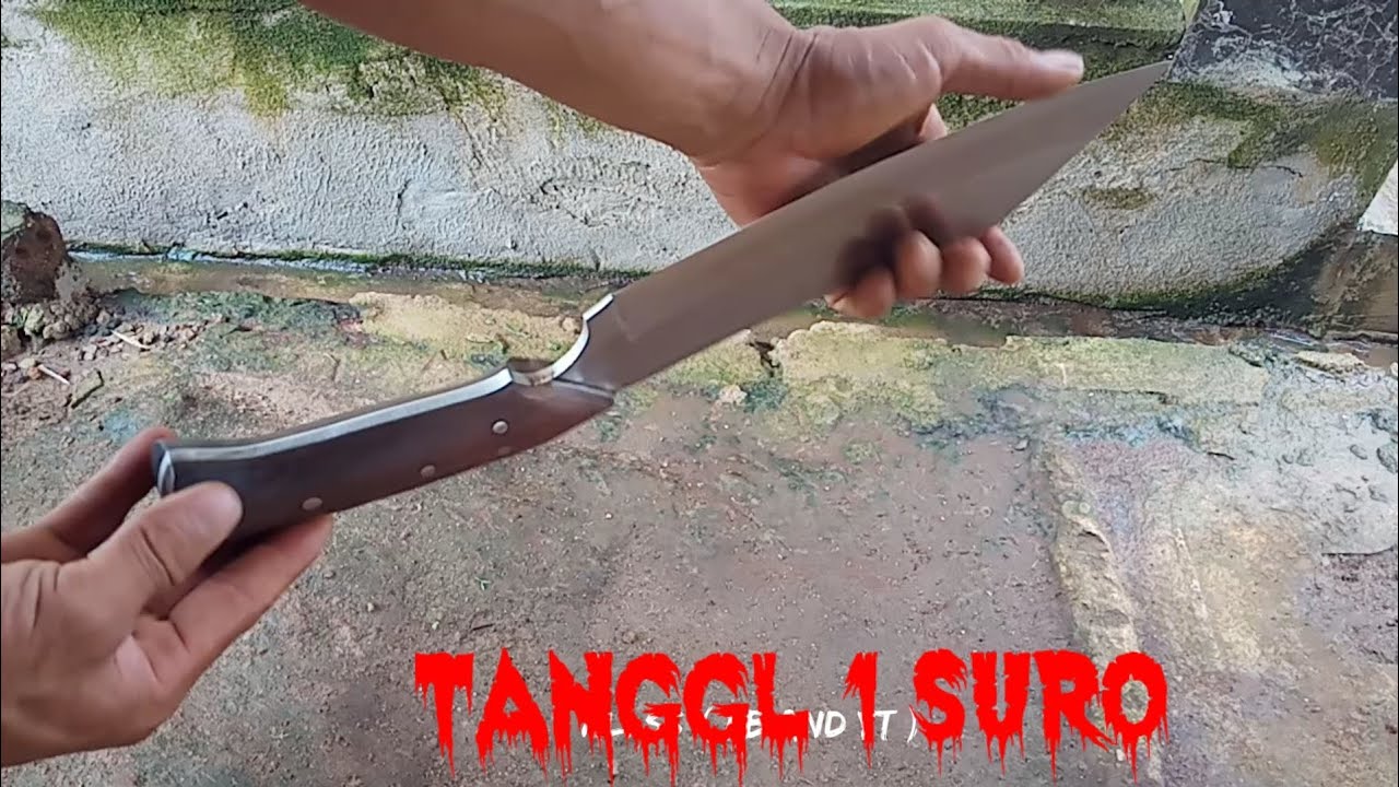 Pandai besi_Membuat golok berkemah dari baja per bekas kerja di tanggal 1 SURO //supermachete