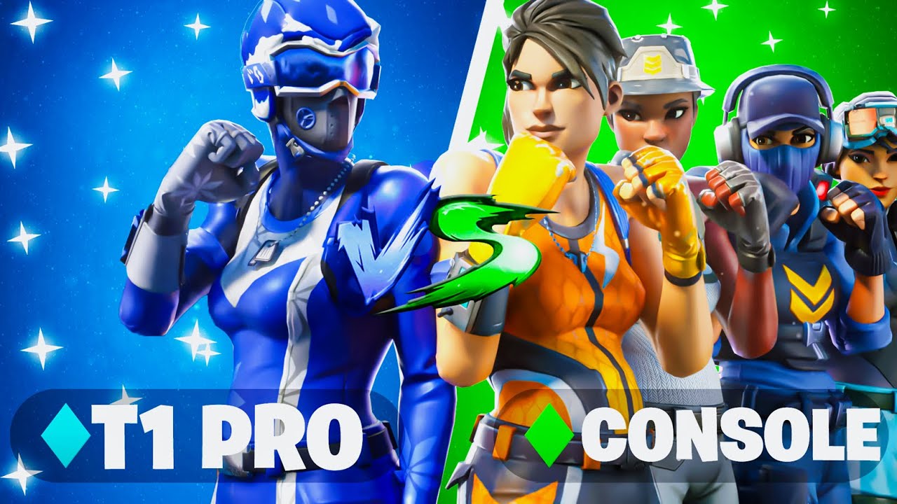 1 Tier 1 CREATIVE WARRIOR VS 4 60FPS CONSOLE PLAYERS!