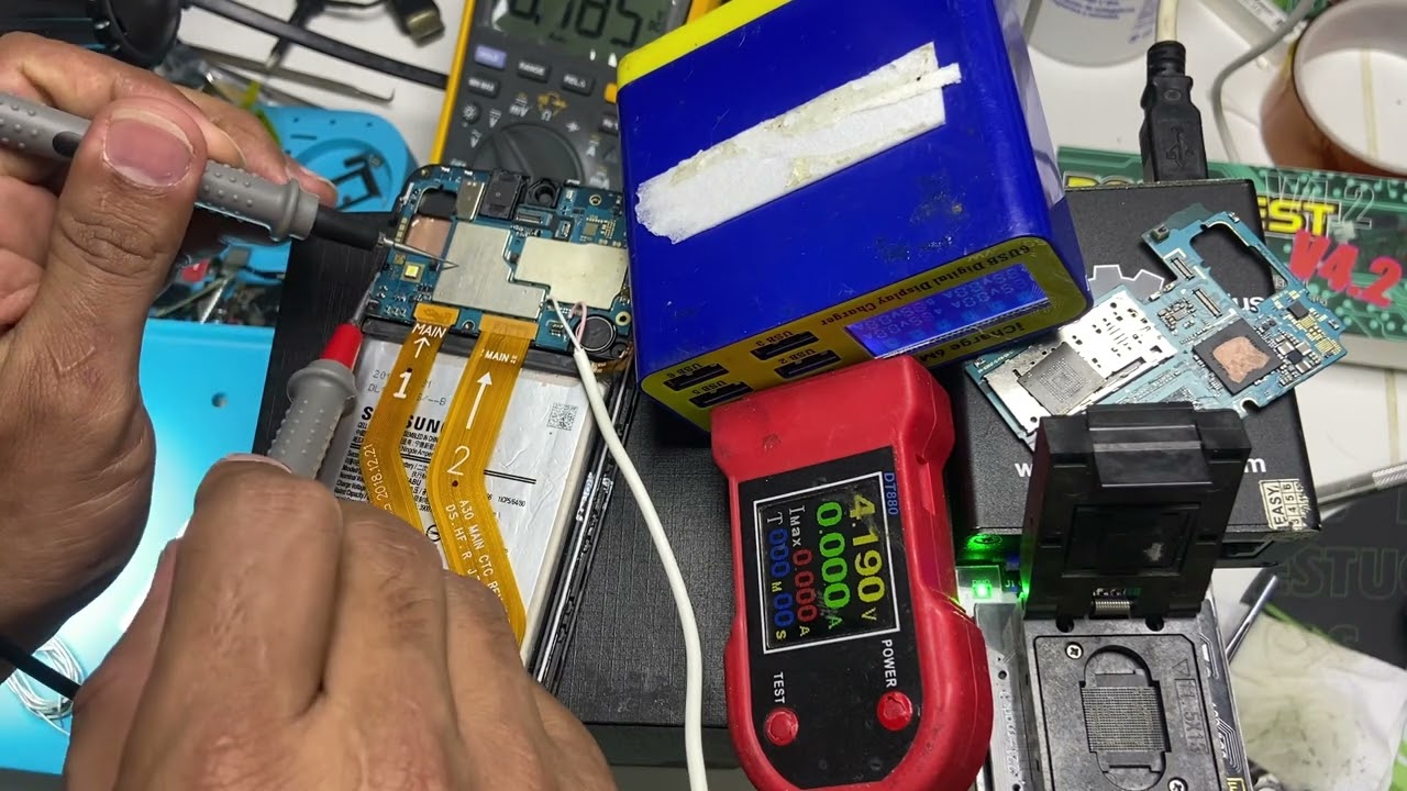 REPARACIÓN Samsung Galaxy A30 SM-A305G NO ENCIENDE FALLA EN EMMC- RAM -CPU - DISPLAY CAMBIO EMMC-RAM