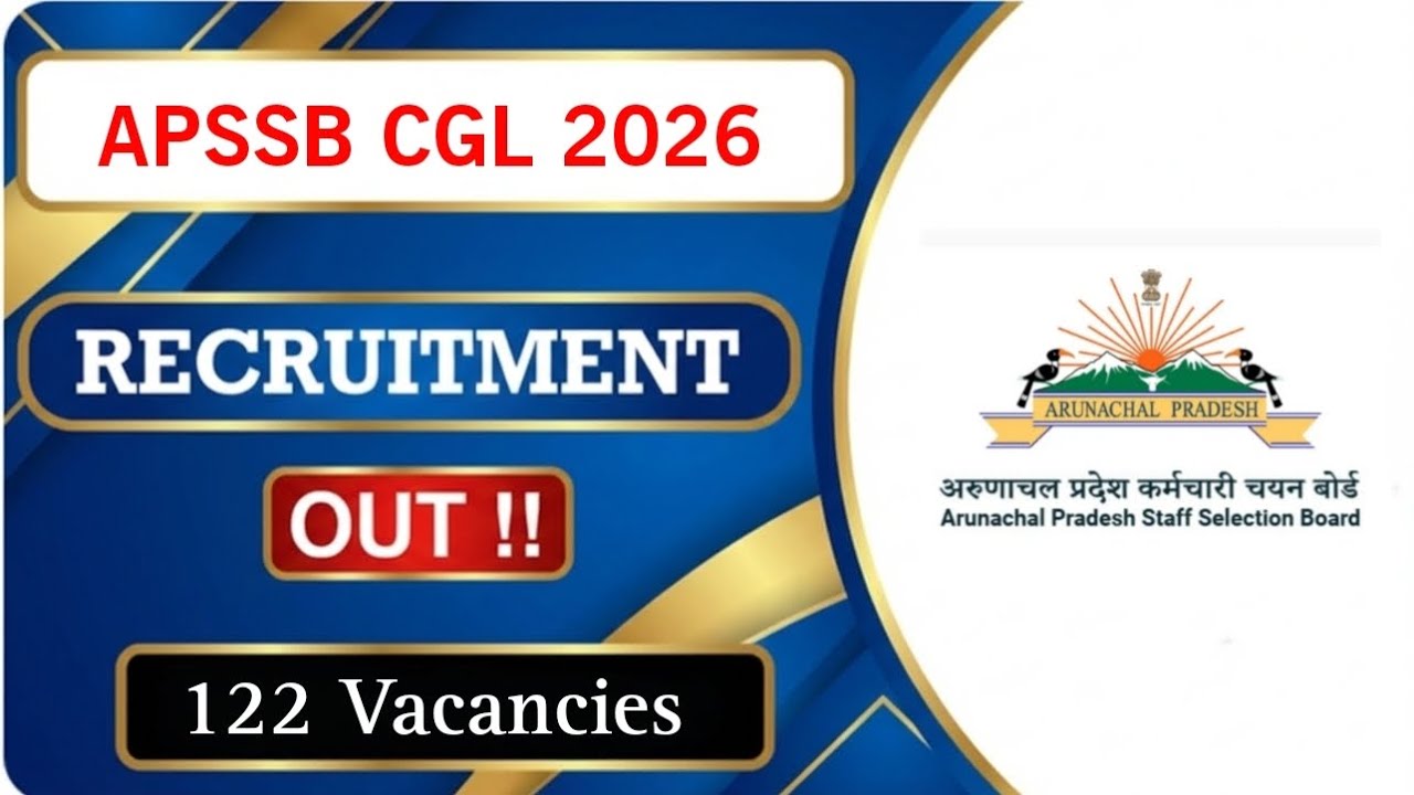 APSSB CGL Recruitment 2026 | Notification Out | Full Explaining in Details | MDE