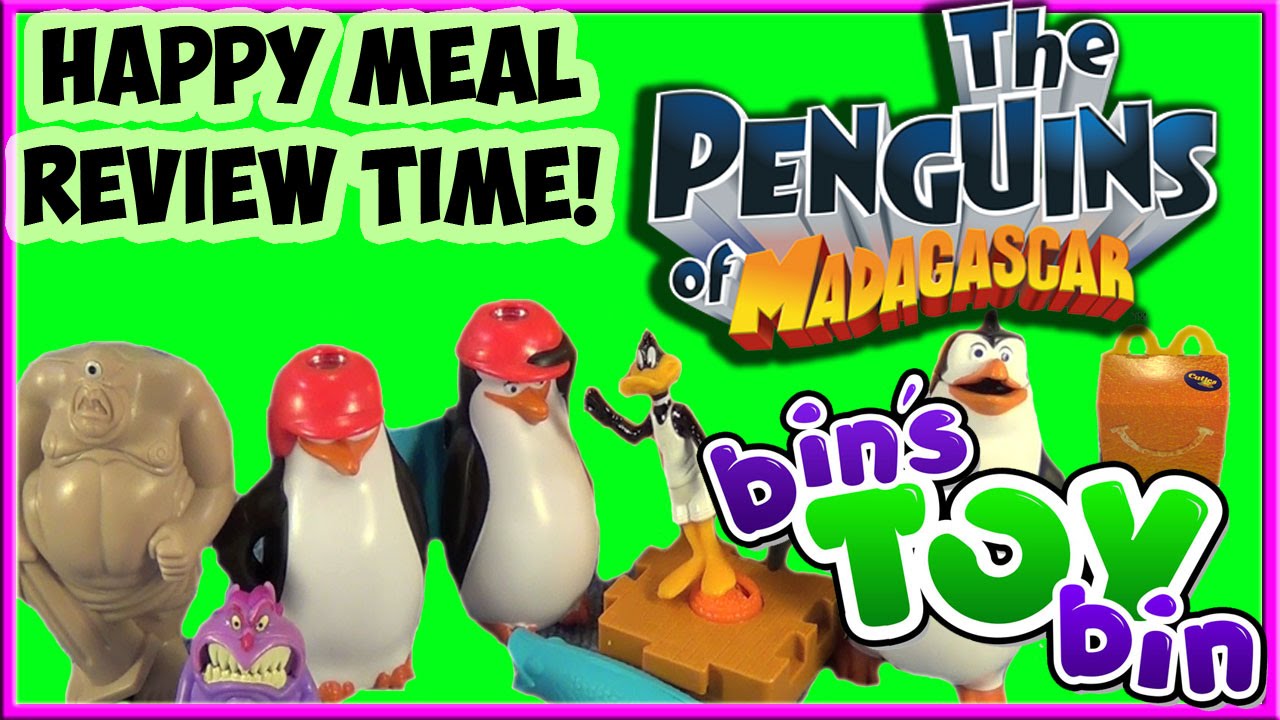 Penguins of Madagascar (2014) Happy Meal Review Time + SHOUT OUTS! by Bin's Toy Bin