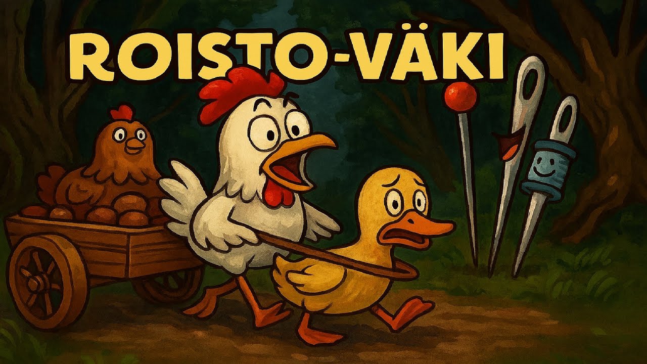 ROISTO-VÄKI – Grimmin veljesten hauska ja ovela eläinsatu suomeksi - humoristinen iltasatu suomeksi