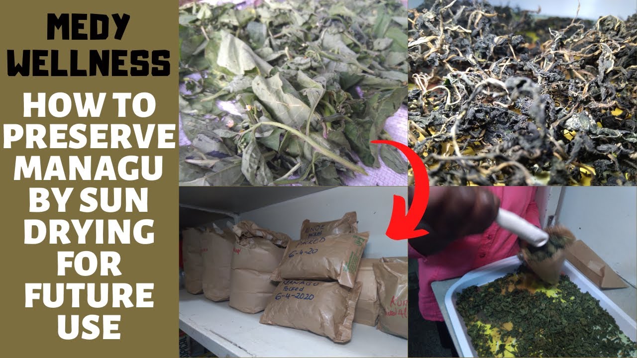 How To Preserve Managu (Vegetables) by Sun Drying