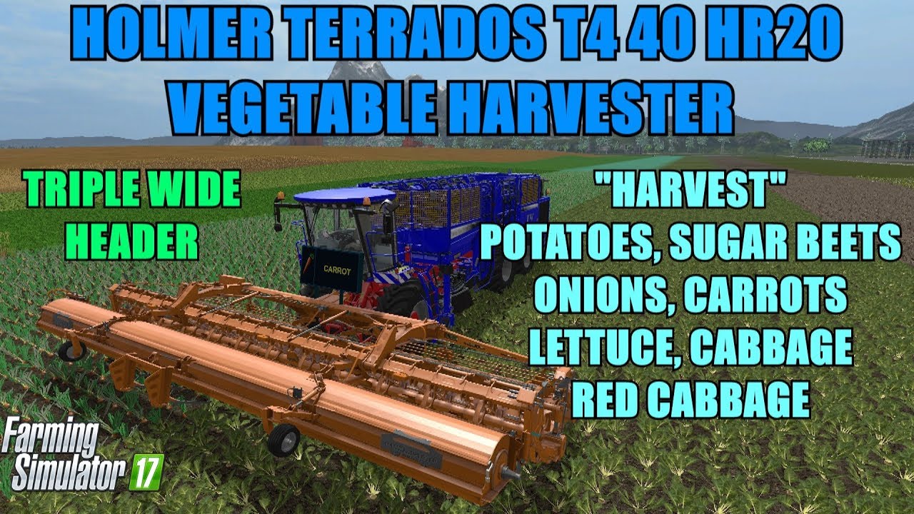 FS17 - Holmer Terrados T4 40 HR20 Vegetable Harvester 