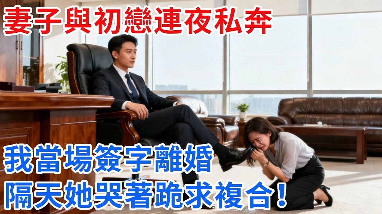 妻子與初戀連夜私奔，我當場簽字離婚，隔天她哭着跪求複合！#【雲帆記事】#完結#小説#爽文#故事頻道#愛情#情感#完整版