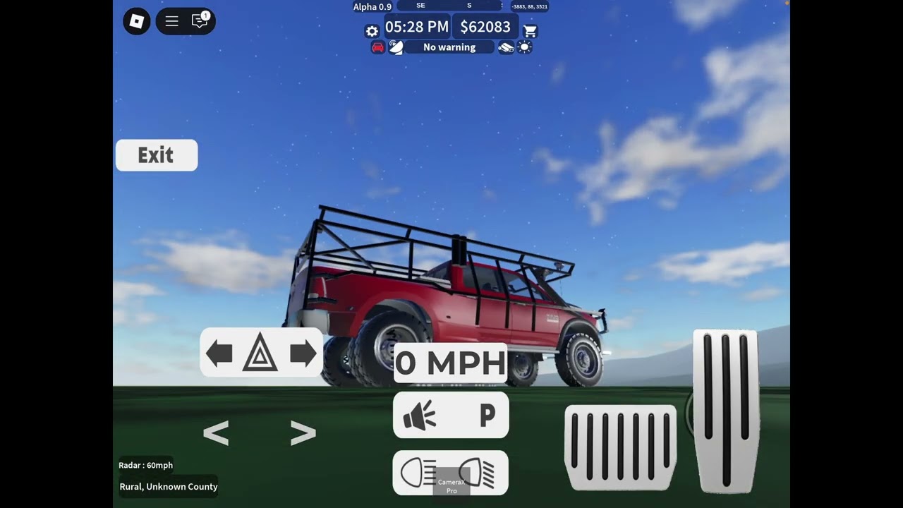 Intercepting a huge EF5 tornado in TwisterX Roblox