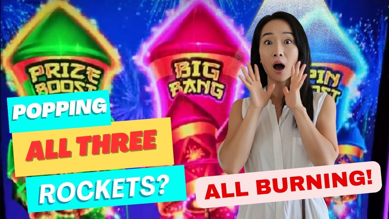 Rising Rockets Were Left Burning… I Sat Down and Popped the Bonus! #jackpotstrategy #slotmachine