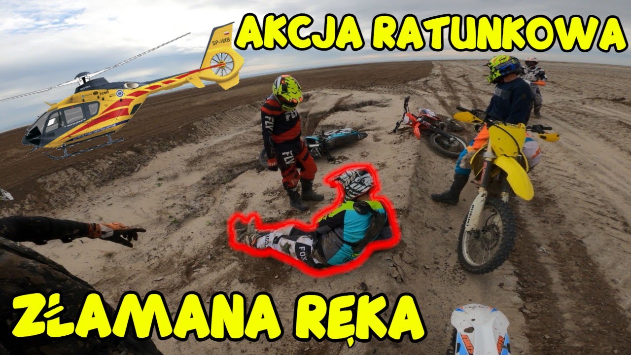 ZŁAMAŁ rękę na SZCZYCIE Kopalni - Akcja RATUNKOWA - @EnduroOpa