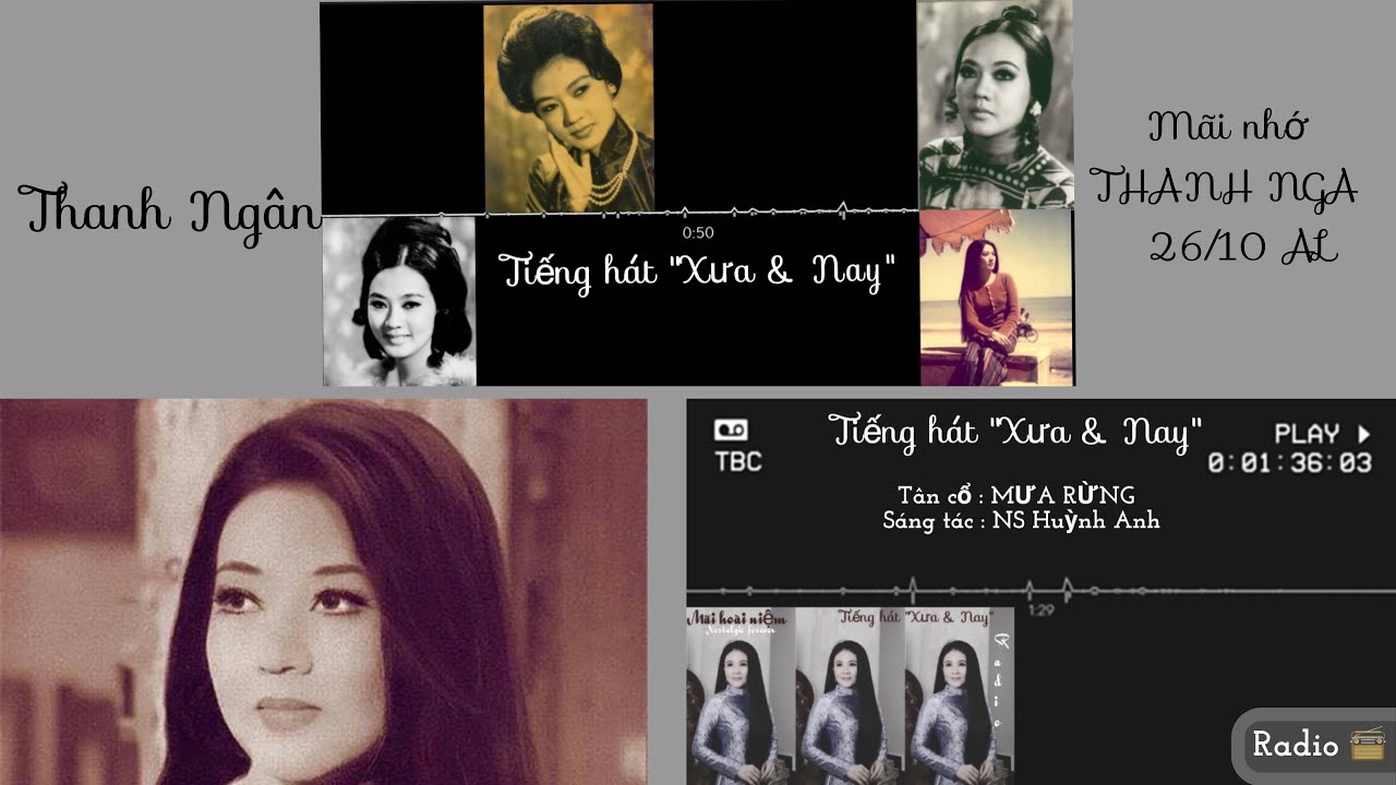 Thanh Ngân  MƯA RỪNG ||Tiếng Hát Xưa Và Nay