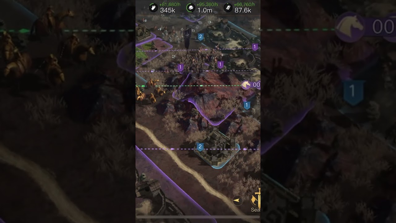 LOTR rise to war Server 580 Dol Gul Dur battle IIX XII Eowa vs HAHlion #lotrrisetowar #lotr #sauron