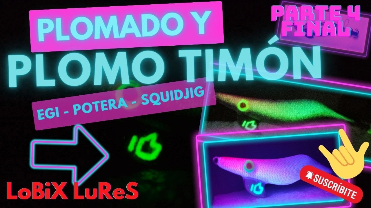 PLOMADO Y PLOMO DE TIMÓN - POTERA ARTESANA - EGI - SQUIDJIG - HANDMADELURE