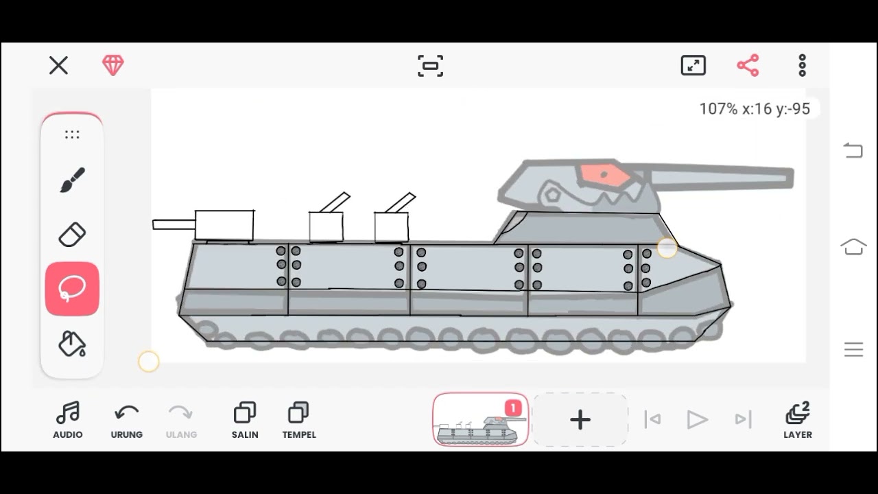 Proses menggambar ratte upgrade #proses 