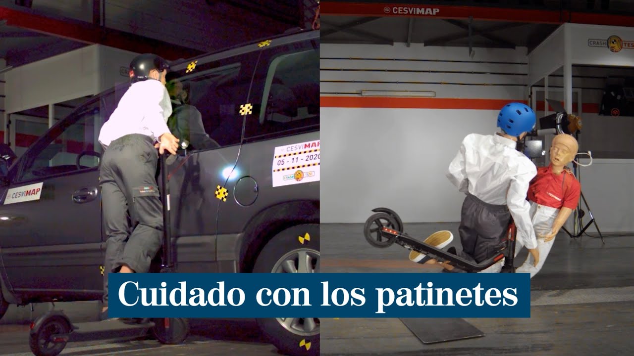 Cuidado con los patinetes: chocar a 25 km/h ya causa heridas graves a conductores y peatones