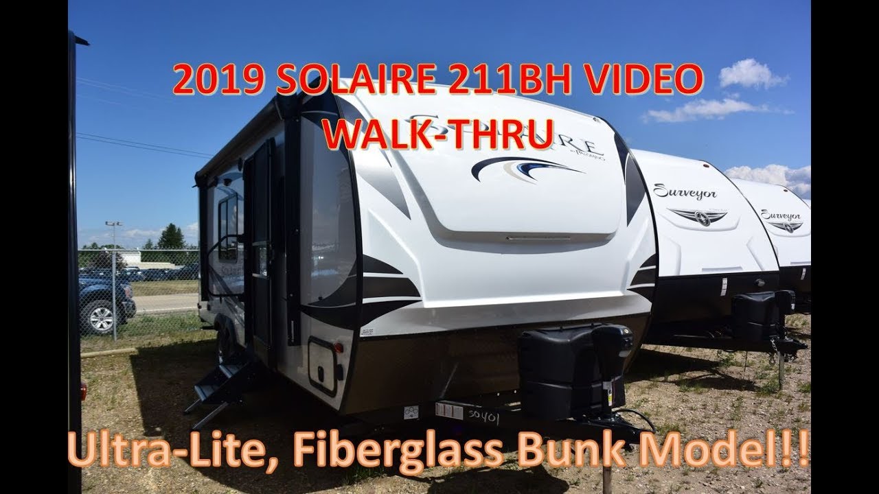 2019 Solaire 211BH - ULTRALITE BUNK MODEL