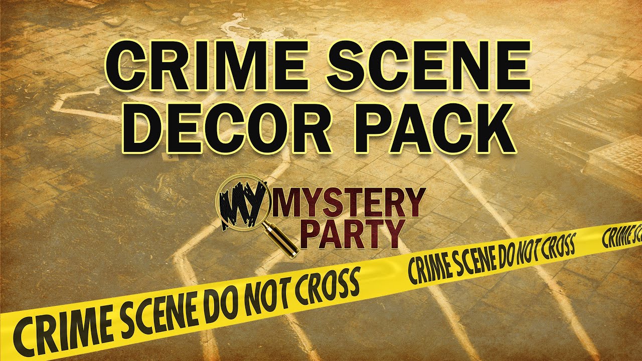 Crime Scene Decor Pack | My Mystery Party