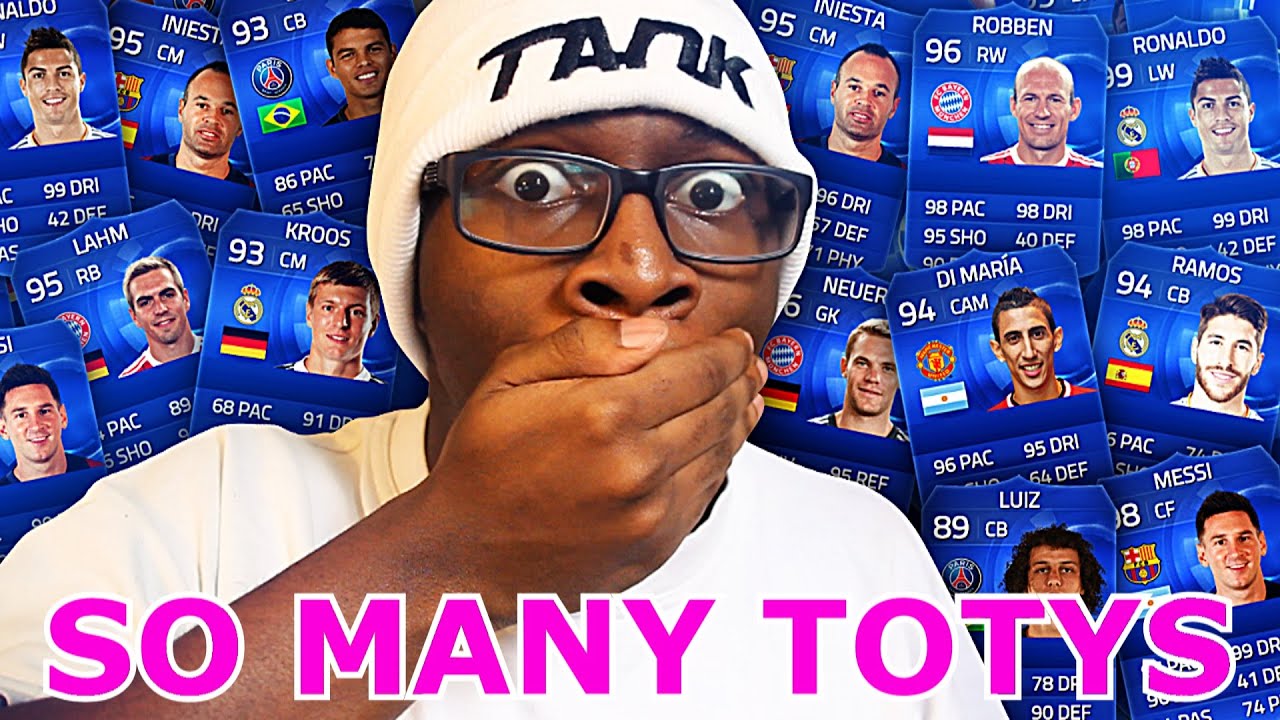 SO MANY TOTY PLAYERS IN 1 PACK OPENING!!