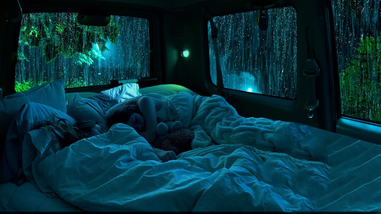 Rain on Car for Sleep – Cozy Night Rain Sounds for Stress Relief and Sweet Dreams 🌧️✨