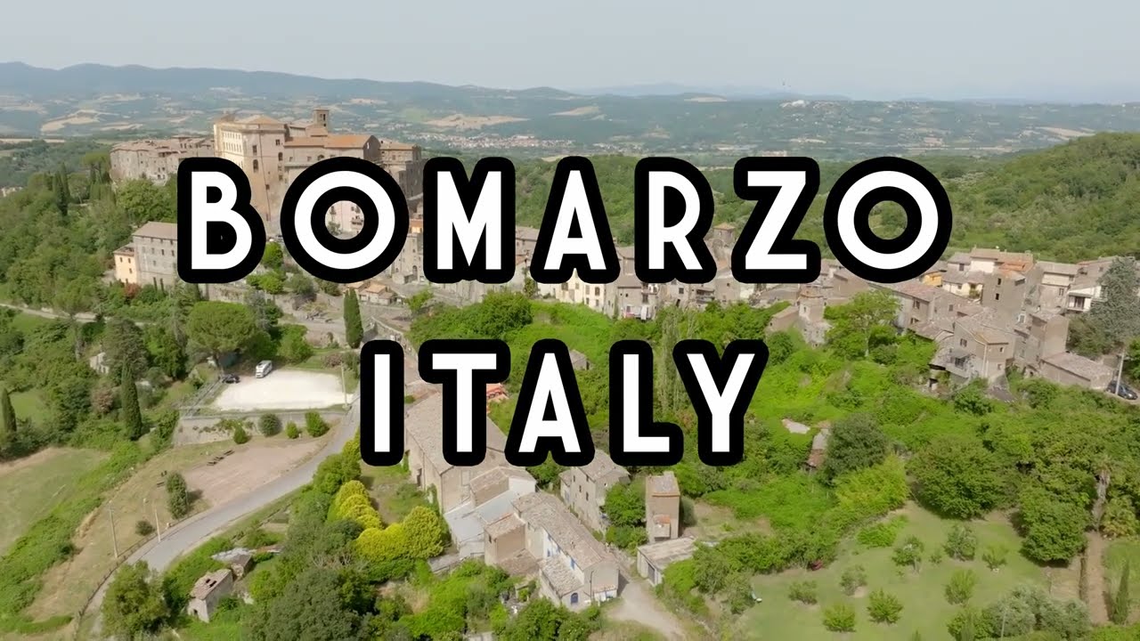 Bomarzo by drone 🕰️ A Village Suspended in Time | Aerial stock footage