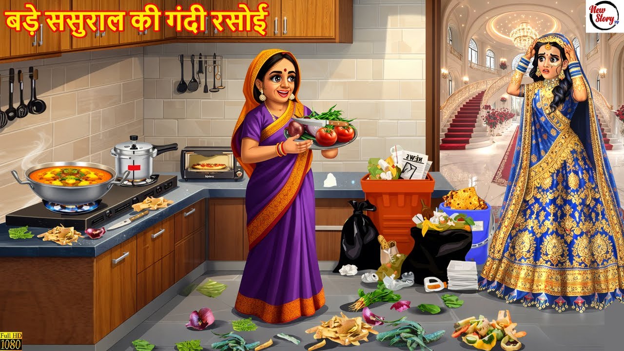 बड़े ससुराल की गंदी रसोई | Hindi Kahani | Hindi Cartoon | Moral Stories | Hindi Story | Kahani |Story