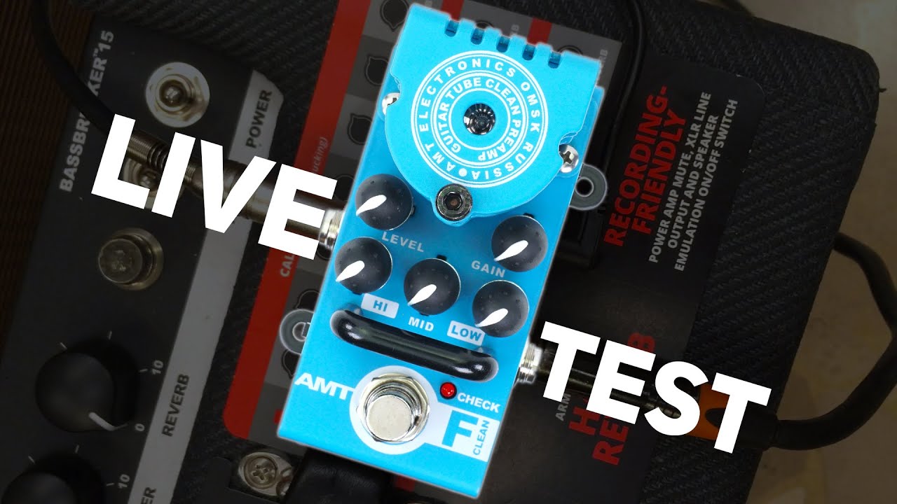 Live Test of AMT Bricks F-Clean (Fender Twin Emulates)