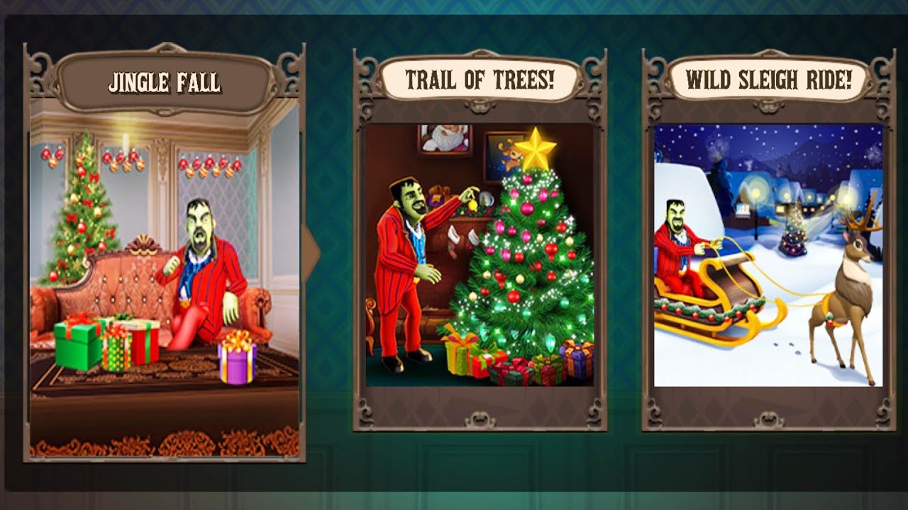 Scary Stranger 3D 5.31 Chapter Jingle Fall All 2 levels Trail of Trees, Wild Sleigh ride