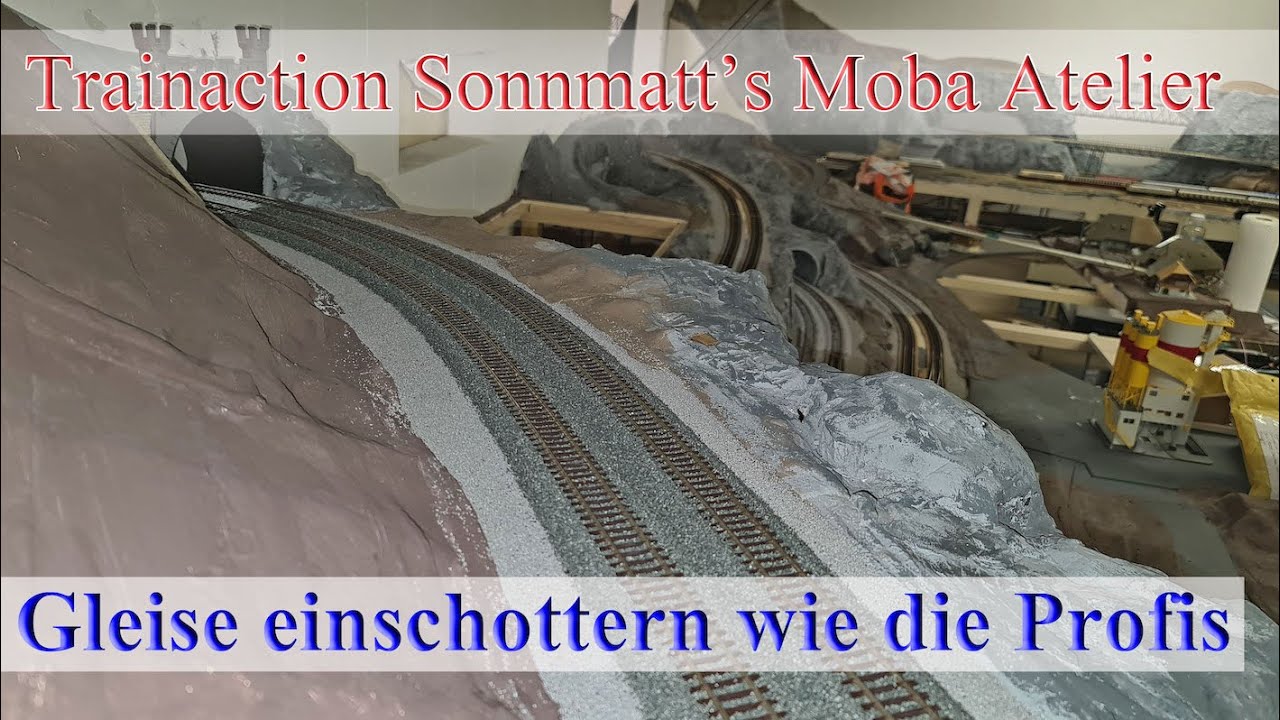 Gleise einschottern wie die Profis, der Profi zeigt wie man es macht - Track ballasting like experts